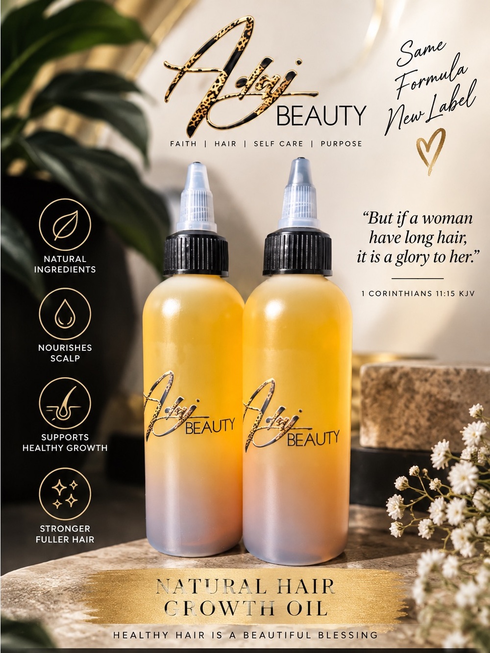 Natural Homemade Hair Growth Oil